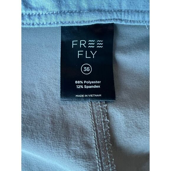 FREE FLY MENS GREY SHORTS SIZE 36 - Picture 4 of 6